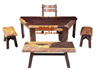 贵阳礼品,黑檀梯形如意茶桌39800元工艺精品 - 红木/炭雕