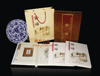 贵阳礼品,张仲亭论语手书版丝绸邮票珍藏册（上下两册）5800元工艺精品 - 钱币邮票收藏